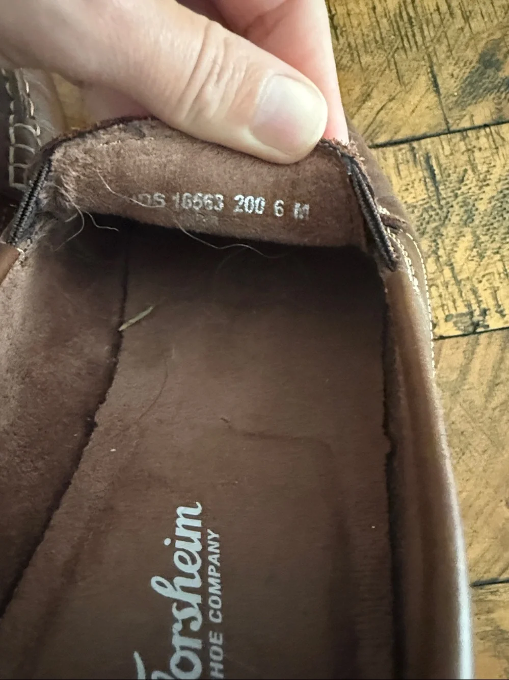 Florsheim Brown Leather Penny Loafers with Contrast Stitching